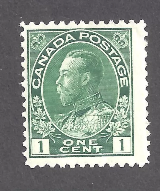 CANADA # 104b MINT NH 1c BLUE-GREEN KGV ADMIRAL BS26760