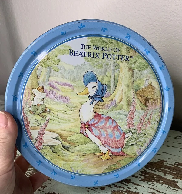 World  of Beatrix Potter Jemima Puddle Dog And More Friends Cookie Tin Jar