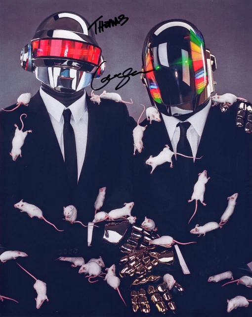 10x8 Photo Personally Autographed by Daft Punk & COA