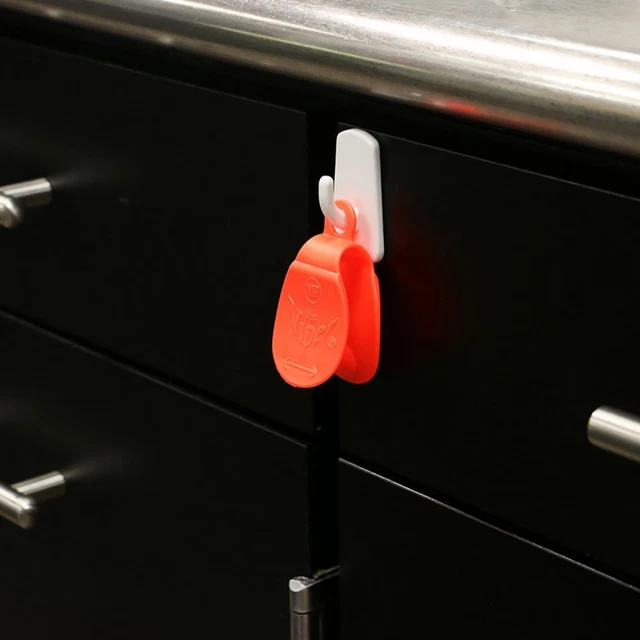 CrewSafe GS1053-6 J-Hook White Plastic Hook - 6 / BG