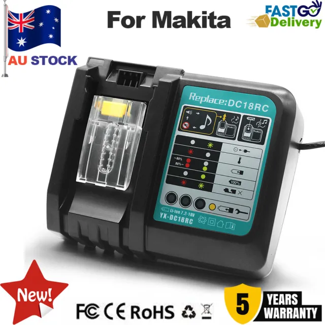 for Makita DC18RC Rapid Battery Charger Li-Ion 240V OZ Model - SPECIAL NEW