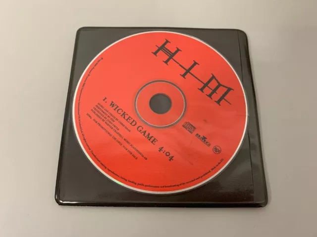 HIM – Wicked Game - Promo CD Single © 2000 (embossed sleeve)