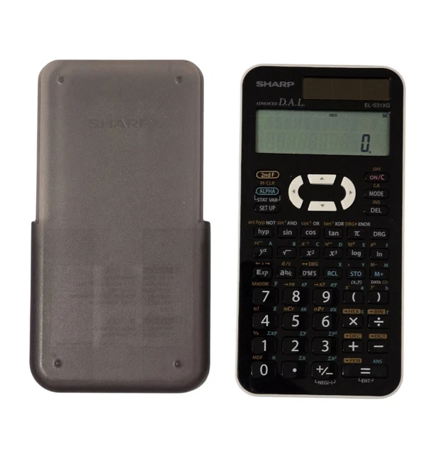 Sharp Elsi Mate EL-310WB - Calculatrice De Bureau - 8 Chiffres Panneau Solaire Pile Blanc