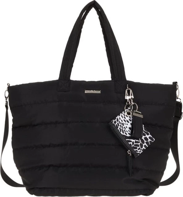Samantha Brown To-Go Quilted Crossbody Tote Black