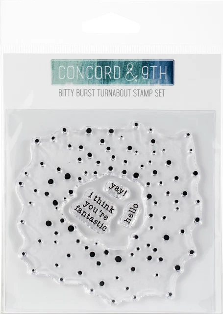 Concord & 9. klare Briefmarken 4""x4"" - Bitty Burst Thank You 10381
