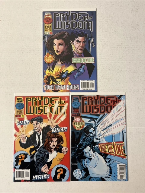 PRYDE AND WISDOM COMPLETE SET 1-3 WARREN ELLIS MARVEL  1996  VFNM X-men