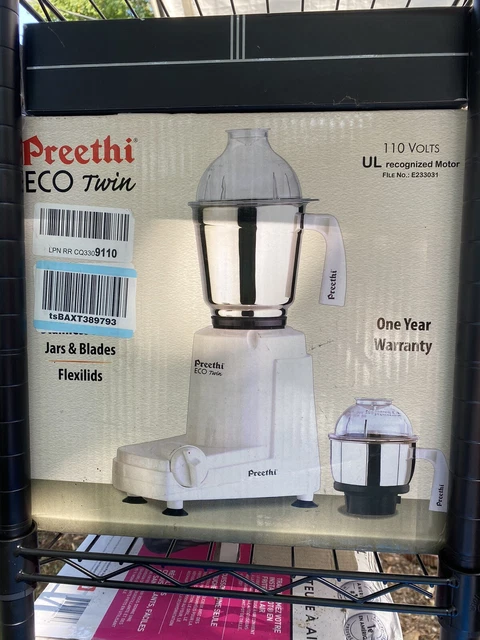 Jar Preethi Eco Preethi RNQB00GP5JTFQ Preethi Eco Twin 2-jar Mixer