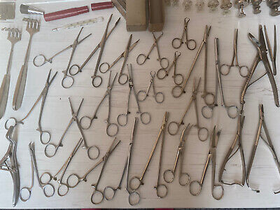 alte Arzt besteck instrumente koffer Tierarzt Chirurgische Instrumente 4