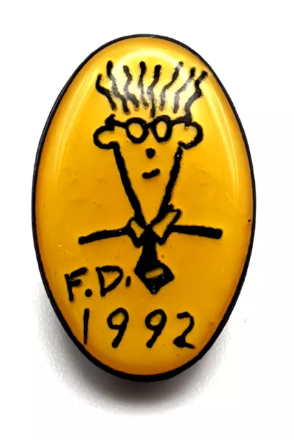 Pin's Fido Dido 7up Dans le Future1992  Marque Boisson Soda 27 mm Signé EMC 5g