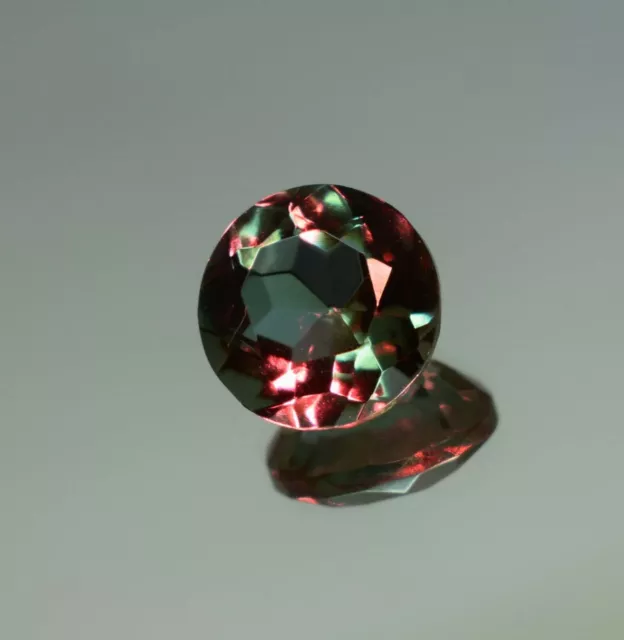 4.10 CT Natural Alexandrite Color Changing Round Cut Certified Loose Gemstone