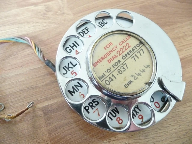 VINTAGE 200/300 SERIES Bakelite telephone Alpha numeric rotary dial ...