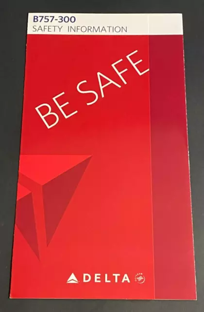Delta Airlines Boeing 757-300 Safety Card - 11/13
