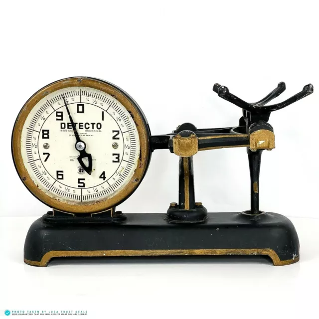 Vintage Rare Scale Jacob Bro Detecto 26 S Hardware Black & Gold Double Face