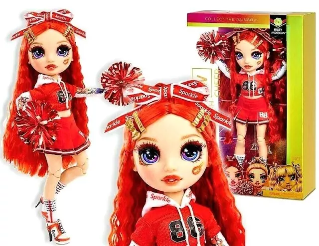 RAINBOW HIGH CHEER Series 1 Ruby Anderson Red Fashion Doll Cheerleader ...