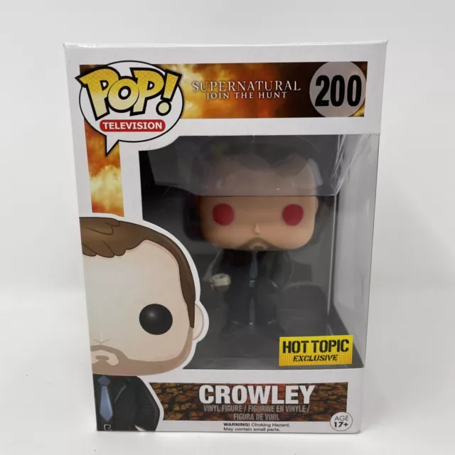 Funko Pop! Supernatural Hot Topic Exclusive Red Eye Crowley 200 with Protector