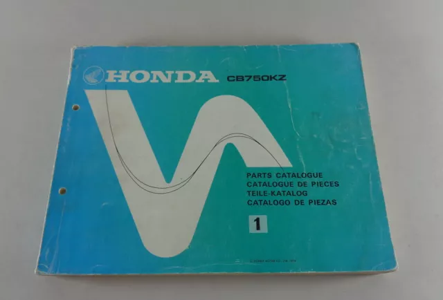 Parts Catalog/Parts Catalog Honda CB 750 K/CB750K By 1978