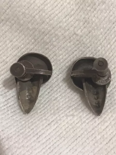 William Spratling Sterling Silver Shell Screw Back Earrings Very Old, Original 3