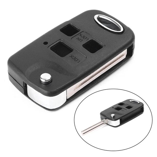 3 Button Remote Key Blank Shell Fob Case for Lexus IS200 GS300 LS400 RX300