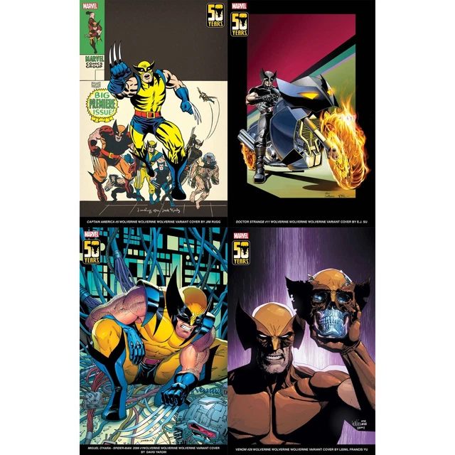 MARVEL WOLVERINE 50TH Anniversary Variants (2024) Marvel Comics