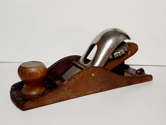 Vintage Stanley Block Plane No 110 Wood Scraper Shaver W/Blade Made in USA