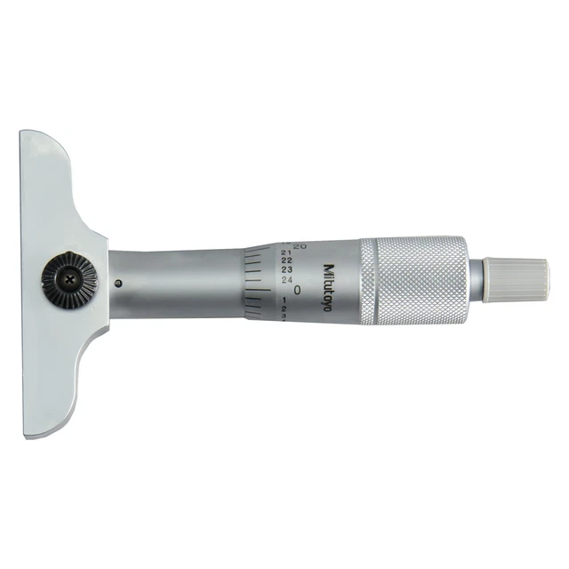 Mitutoyo 128-105 128 Series 0 to 1" SAE Mechanical Depth Micrometer