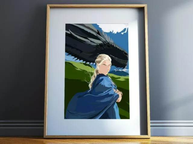 Daenerys Targaryen - Game of Thrones INSPIRED poster Game of Thrones Print Art