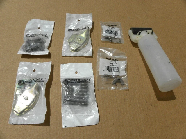 Woodcraft Align-N- Lock Table Hardware Hanger Bolts Tee Nuts Wing Nut Lot