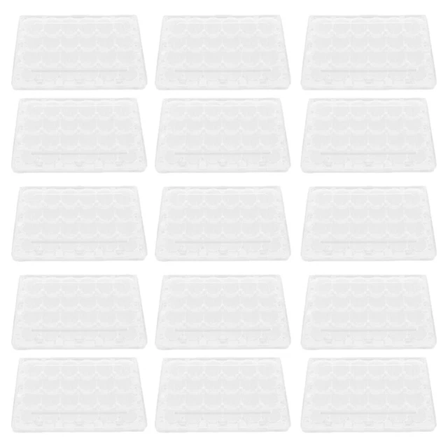 24 PCS Quail Egg Tray Grids Quail Egg Holder Quail Egg Flats Dispenser