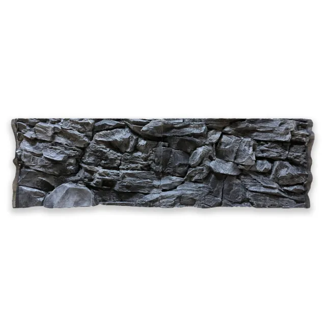 3D Acquario Strukturwand Grigio 150x50 CM Terrari Felsnachbildung Sfondo per