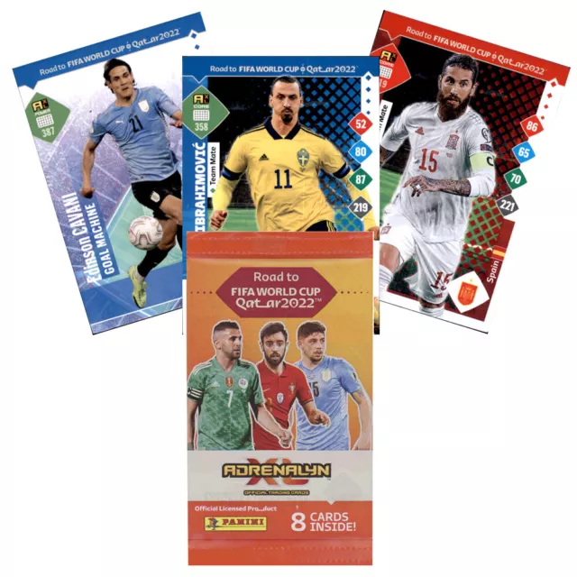 Panini Road to World Cup Qatar 2022 Adrenalyn XL 316-387 + Limitierte Karten