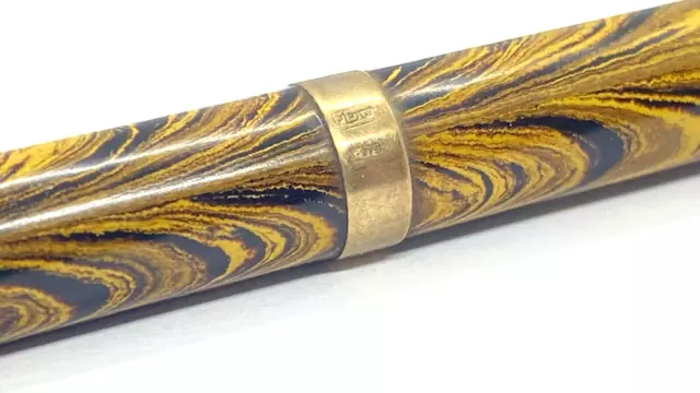 Gorgeous Waterman 52V Pencil, Olive Ripple & 9K Ring, Made In Usa, 1920`S, Jm 3