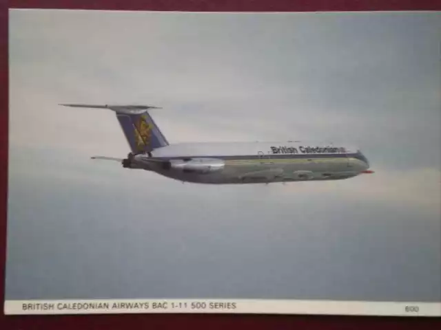 Postcard British Caledonian Airways Bac 1-11 500 Series