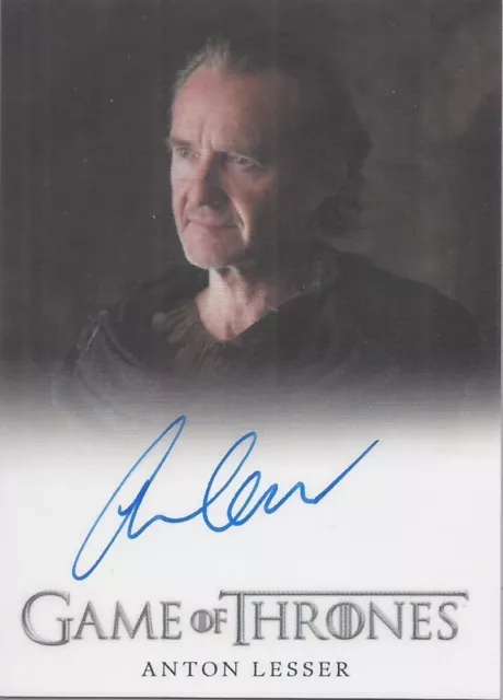 Game of Thrones Season 6 - Anton Lesser as Qyburn Full Bleed Autograph Card