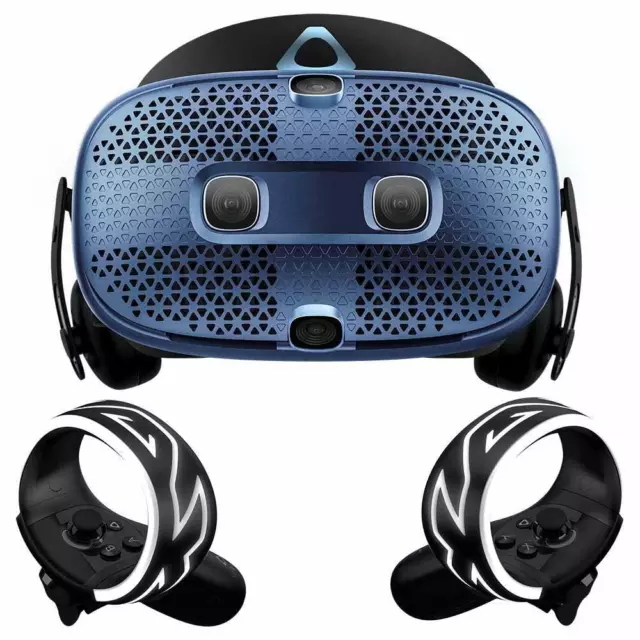 NEW HTC Vive Cosmos Virtual Reality Headset Kit VR Controllers Dark Blue