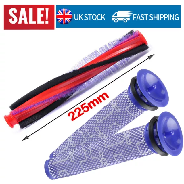 225mm Roller Brush Bar Pre Filter For Dyson DC58 DC59 DC62 V6 Animal SV03 Vacuum