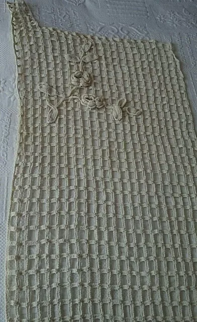 Above Shelf Choose Hook Seam Antique Flowers Embossed