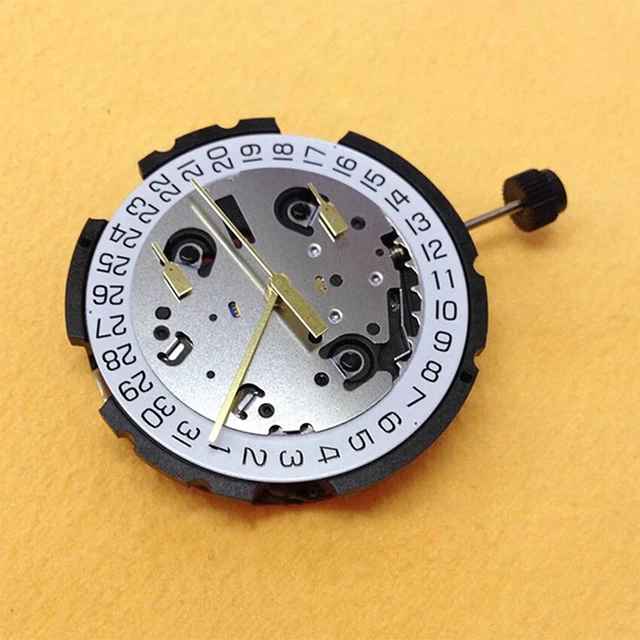 New Replacement 6168s Sangtai Non Ticking Quartz Clock Movement Mechanism Motor Long 15mm Golg Thread - Foto 5