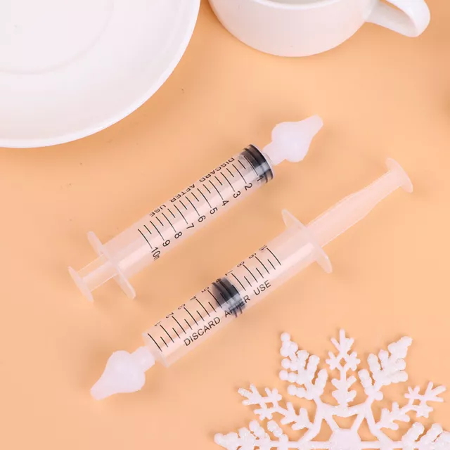 2pcs 10ml Baby Care Nose Cleaner Needle Tube Infant Clean Rhinitis Nasal Wa.l8