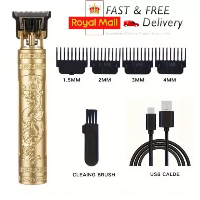 Professional Men Hair Clippers Trimmer Machine Cordless Beard Electric Shaver UK