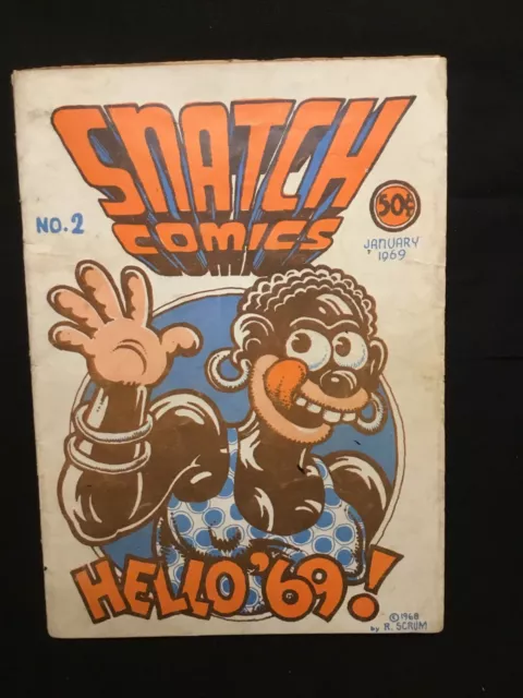 Snatch Comics #2 1968  R Crumb Apex Underground Comics FIRST PRINTING RARE!!