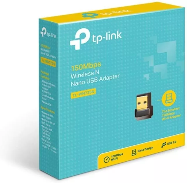 TP-LINK TL-WN725N ADAPTADOR WIFI 150Mbps wireless N Nano USB Tarjeta de Red 2