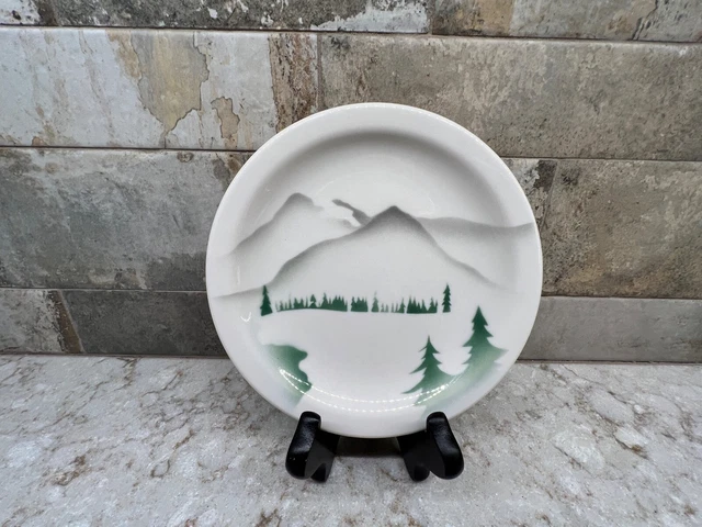 Great Northern Railway Glory Of The West Railroad  Syracuse China Bread Plate 2