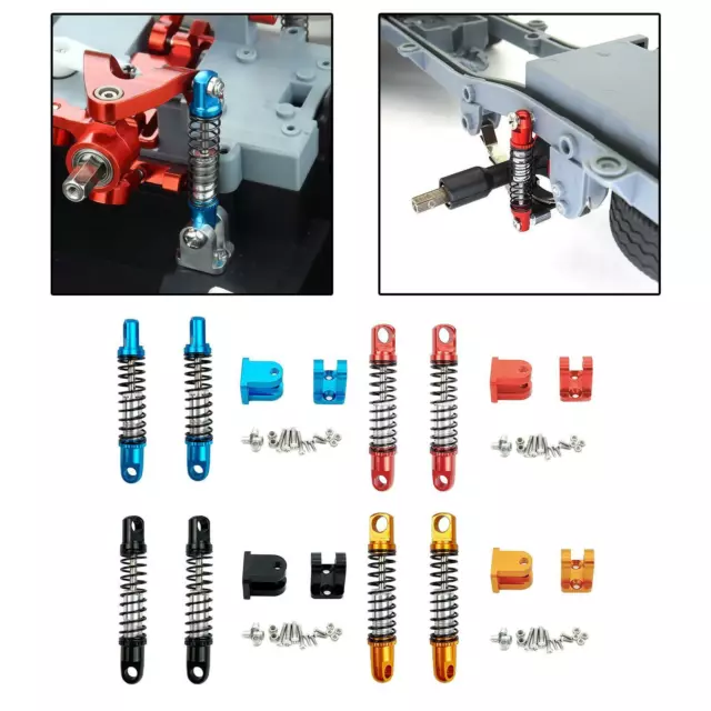 1 Paar RC Stoßdämpfer vorne Federhilfe mit festen Sitzdämpfern für WPL D12