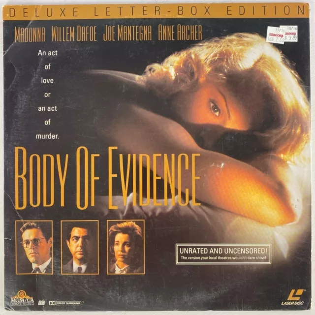 Body of Evidence (1993) ML102987 Laserdisc Madonna Willem Dafoe