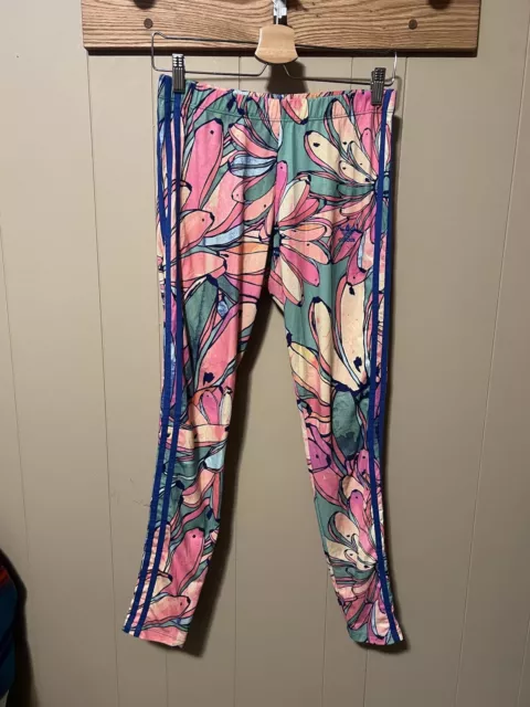 RARE Ladies adidas Originals x Farm 3-Stripes Bananas Leggings Size Medium VHTF