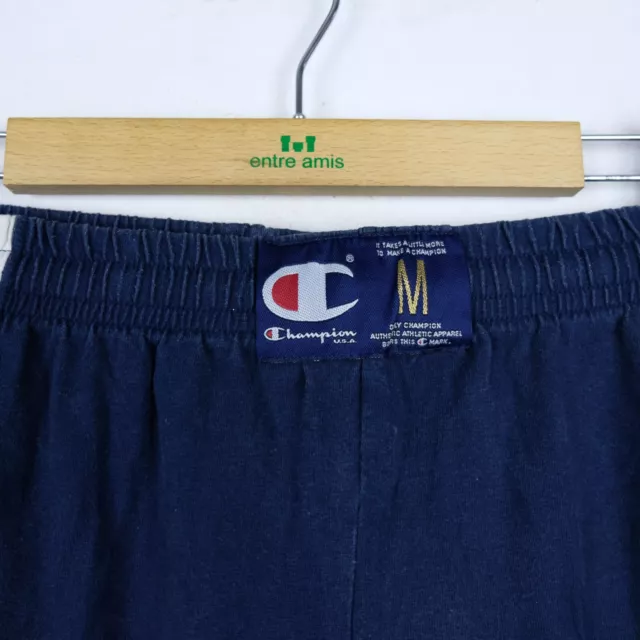 Pantaloncino CHAMPION taglia M Uomo Cotone Blu Man Shorts Sportivo Casual Logo 2