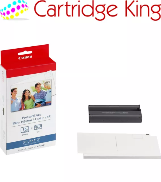 Canon KP-36IP Colour Ink + Paper Set Postcard Size