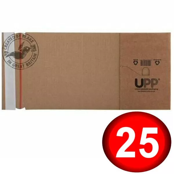 Book Postal Boxes 302 x 215 x 30-80mm Blake Mailing Pack of 25 Peel & Seal VAT