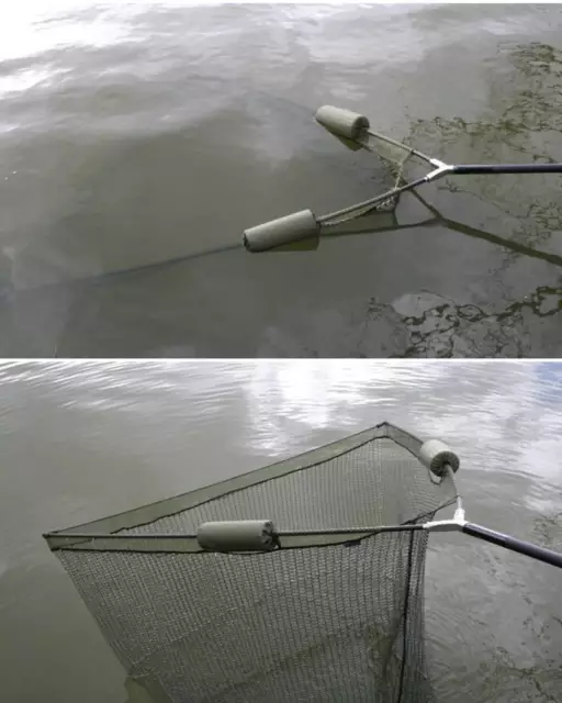 42 Zoll großes Karpfen Hecht Angelnetz mit doppeltem 2 Netz schwimmt NGT Tackle 2