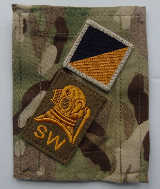 BRITISH ARMY ROYAL Logistic Corps SW Diver MTP/Blanking Patch/Panel ...